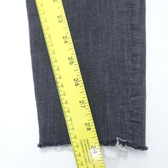 Aéropostale Jeans Women's 4R Gray Stretch Distressed Frayed Hem Cheeky Jegging - Picture 5 of 8